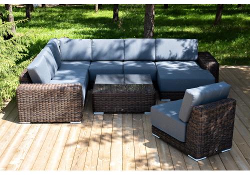  "Капри" трансформирующаяся лаунж-зона из искусственного ротанга, цвет коричневый, фото 7 