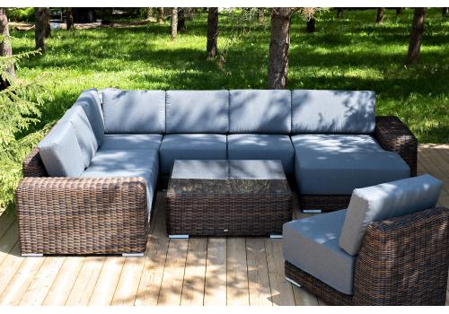  "Капри" трансформирующаяся лаунж-зона из искусственного ротанга, цвет коричневый, фото 8 