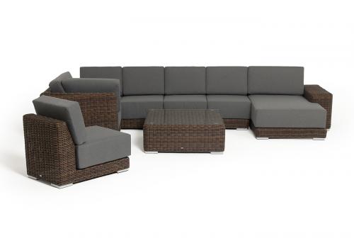  "Капри" трансформирующаяся лаунж-зона из искусственного ротанга, цвет коричневый, фото 24 