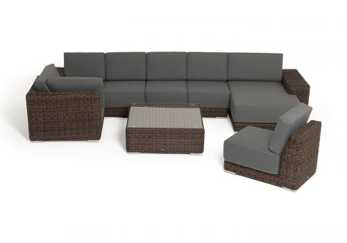  "Капри" трансформирующаяся лаунж-зона из искусственного ротанга, цвет коричневый, фото 26 