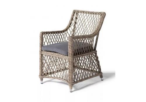  "Латте" плетеное кресло из искусственного ротанга, цвет соломенный, фото 1 