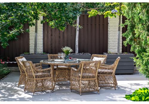  "Латте" плетеное кресло из искусственного ротанга, цвет соломенный, фото 63 