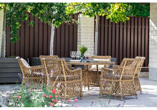  "Латте" плетеное кресло из искусственного ротанга, цвет соломенный, фото 65 