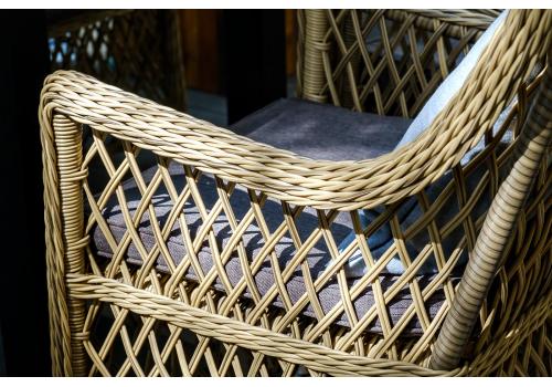  "Латте" плетеное кресло из искусственного ротанга, цвет соломенный, фото 145 