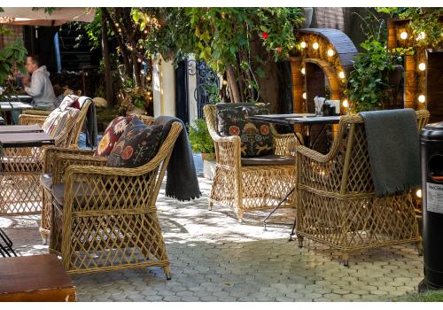  "Латте" плетеное кресло из искусственного ротанга, цвет соломенный, фото 187 