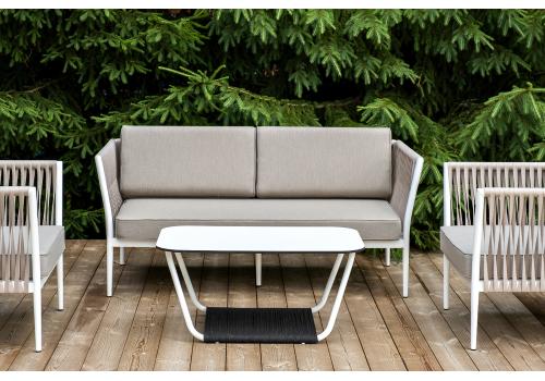  "Касабланка" лаунж-зона плетеная из роупа 4-местная, цвет серо-коричневый, фото 7 