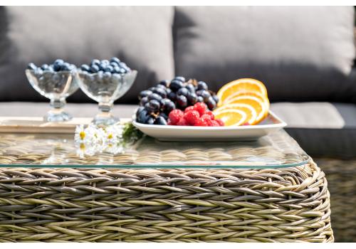  "Кальяри" лаунж-зона из искусственного ротанга (гиацинт), цвет соломенный, фото 5 