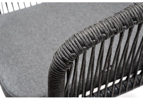  "Венето" обеденная группа на 6 персон со стульями "Марсель", каркас темно-серый, роуп темно-серый, фото 7 