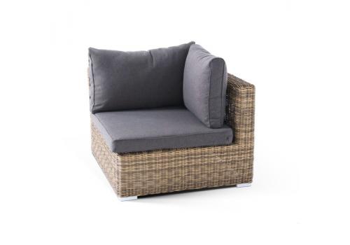  "Лунго" модуль диванный угловой с подушками, цвет соломенный, фото 3 