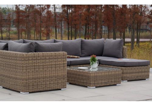  "Лунго" модуль диванный угловой с подушками, цвет соломенный, фото 7 