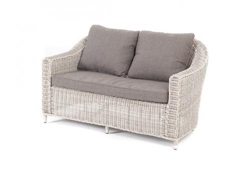  "Кон Панна" диван из искусственного ротанга двухместный, цвет бежевый, фото 1 