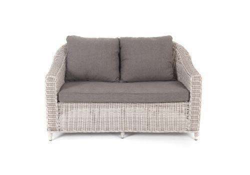  "Кон Панна" диван из искусственного ротанга двухместный, цвет бежевый, фото 2 