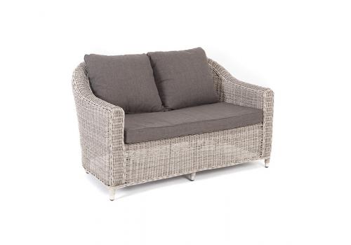  "Кон Панна" диван из искусственного ротанга двухместный, цвет бежевый, фото 3 