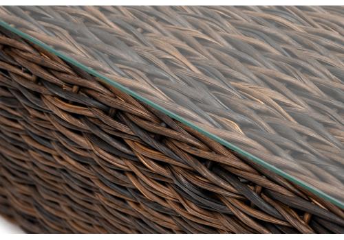  "Капучино" журнальный столик из искусственного ротанга (гиацинт), цвет коричневый, фото 4 