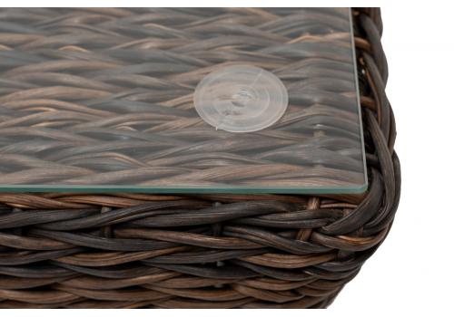  "Капучино" журнальный столик из искусственного ротанга (гиацинт), цвет коричневый, фото 5 