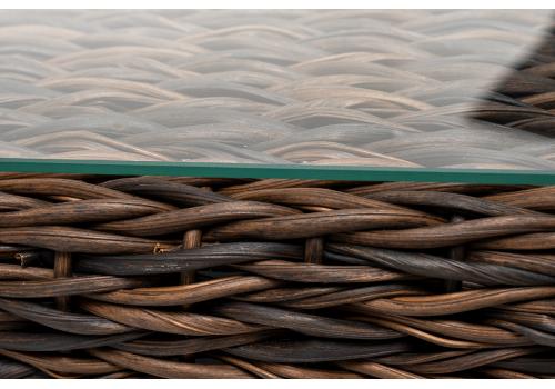  "Капучино" журнальный столик из искусственного ротанга (гиацинт), цвет коричневый, фото 6 