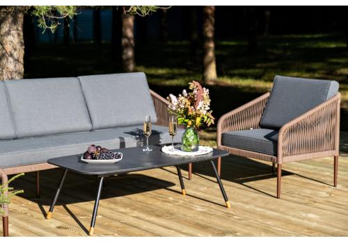  "Канны" лаунж-зона 5-местная плетеная из роупа (веревки), роуп коричневый, фото 5 