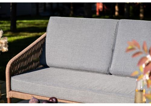  "Канны" лаунж-зона 5-местная плетеная из роупа (веревки), роуп коричневый, фото 9 