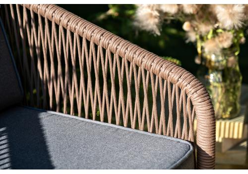  "Канны" лаунж-зона 5-местная плетеная из роупа (веревки), роуп коричневый, фото 13 