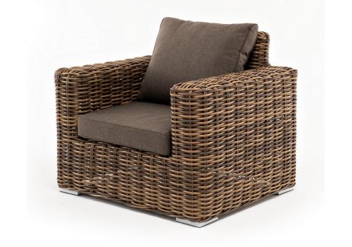  "Палермо" кресло из искусственного ротанга, цвет соломенный, фото 1 