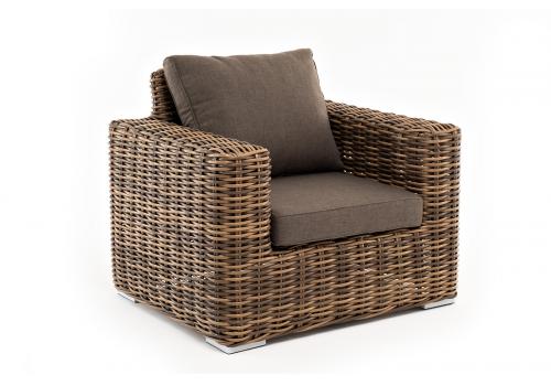  "Палермо" кресло из искусственного ротанга, цвет соломенный, фото 3 