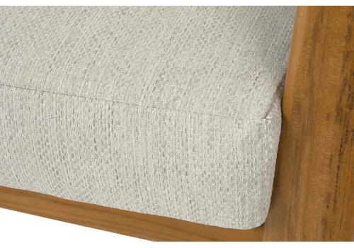  "Сидней" диван 3-местный плетеный из роупа, основание тик, каркас алюминий бежевый, роуп бежевый, ткань бежевая, фото 6 