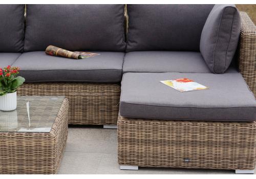  "Лунго" трансформирующаяся лаунж-зона из искусственного ротанга, цвет соломенный, фото 8 