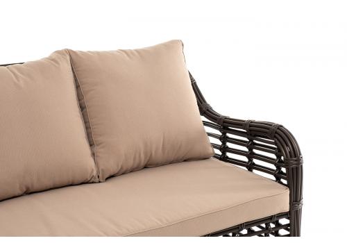  "Ницца" диван из искусственного ротанга трехместный, цвет бронзовый, фото 7 