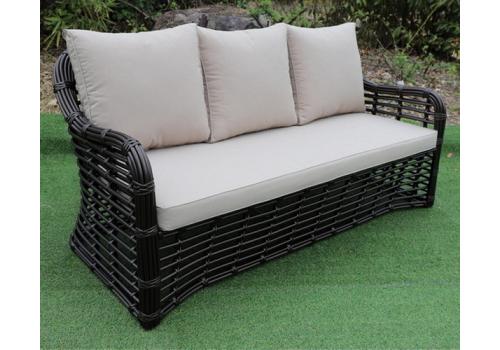  "Ницца" диван из искусственного ротанга трехместный, цвет бронзовый, фото 9 