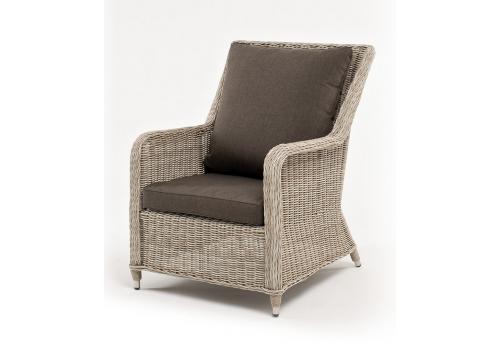  "Гляссе" кресло плетеное из искусственного ротанга, цвет бежевый, фото 1 