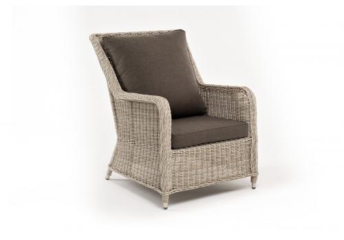  "Гляссе" кресло плетеное из искусственного ротанга, цвет бежевый, фото 3 