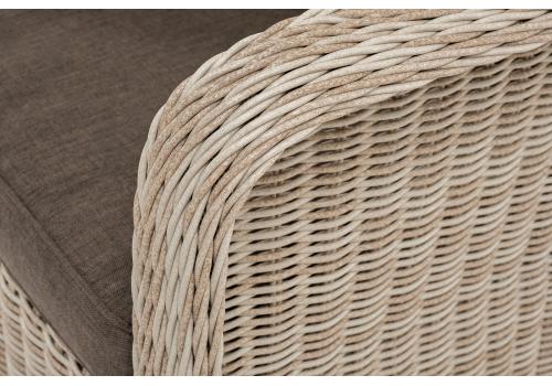  "Гляссе" кресло плетеное из искусственного ротанга, цвет бежевый, фото 4 