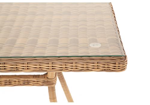  "Латте" плетеный стол из искусственного ротанга 160х90см, цвет соломенный, фото 3 