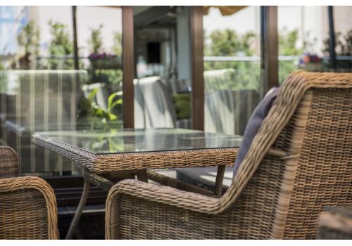  "Латте" плетеный стол из искусственного ротанга 160х90см, цвет соломенный, фото 23 