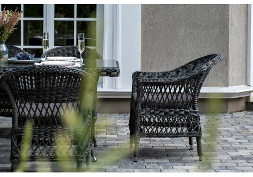  "Амароне" обеденная группа из искусственного ротанга на 6 персон, цвет графит, фото 10 