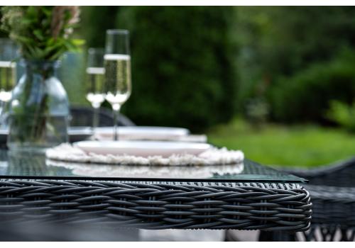  "Амароне" обеденная группа из искусственного ротанга на 6 персон, цвет графит, фото 11 