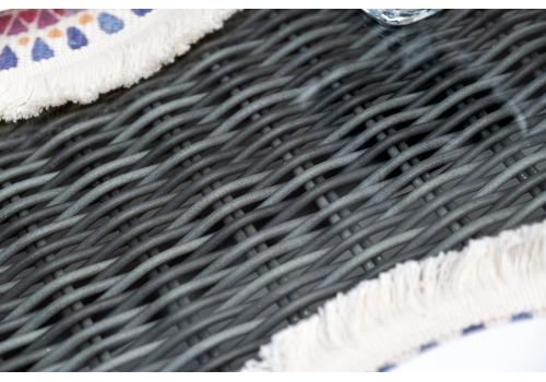  "Амароне" обеденная группа из искусственного ротанга на 6 персон, цвет графит, фото 14 