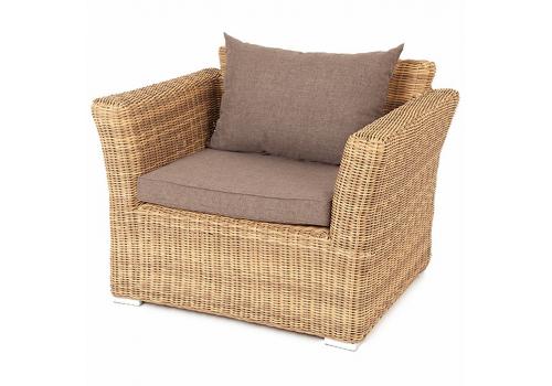  "Капучино" кресло из искусственного ротанга, цвет соломенный, фото 1 