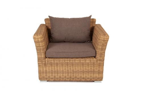  "Капучино" кресло из искусственного ротанга, цвет соломенный, фото 2 