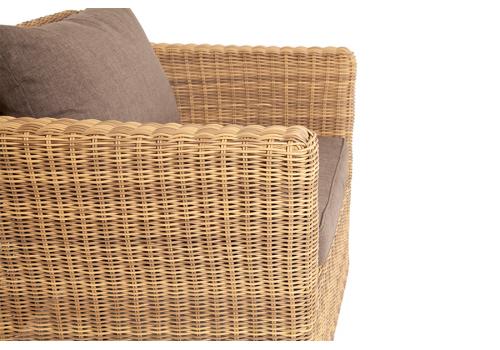  "Капучино" кресло из искусственного ротанга, цвет соломенный, фото 4 