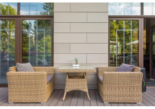  "Капучино" кресло из искусственного ротанга, цвет соломенный, фото 12 