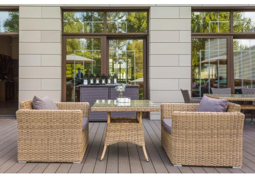  "Капучино" кресло из искусственного ротанга, цвет соломенный, фото 13 