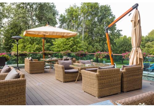  "Капучино" кресло из искусственного ротанга, цвет соломенный, фото 16 