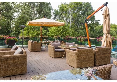  "Капучино" кресло из искусственного ротанга, цвет соломенный, фото 18 