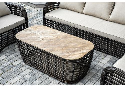  "Ницца" лаунж-зона из искусственного ротанга, цвет бронзовый, фото 14 