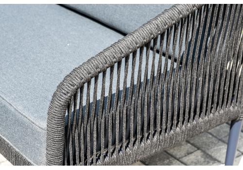  "Канны" лаунж-зона 4-местная плетеная из роупа (веревки), цвет темно-серый, фото 9 