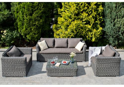  "Капучино" лаунж-зона из искусственного ротанга, цвет графит, фото 2 