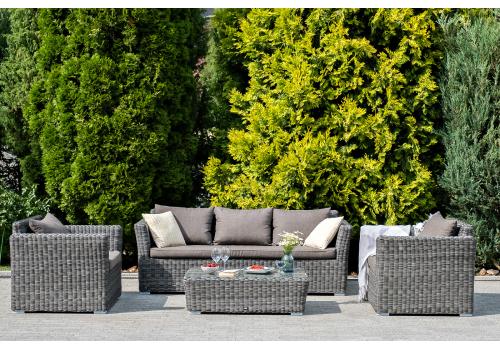  "Капучино" лаунж-зона из искусственного ротанга, цвет графит, фото 3 