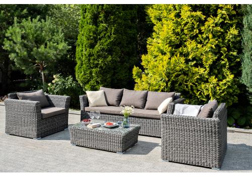  "Капучино" лаунж-зона из искусственного ротанга, цвет графит, фото 4 