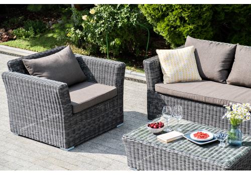  "Капучино" лаунж-зона из искусственного ротанга, цвет графит, фото 5 